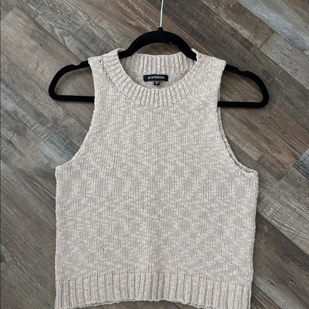 Stateside tan knit tank
